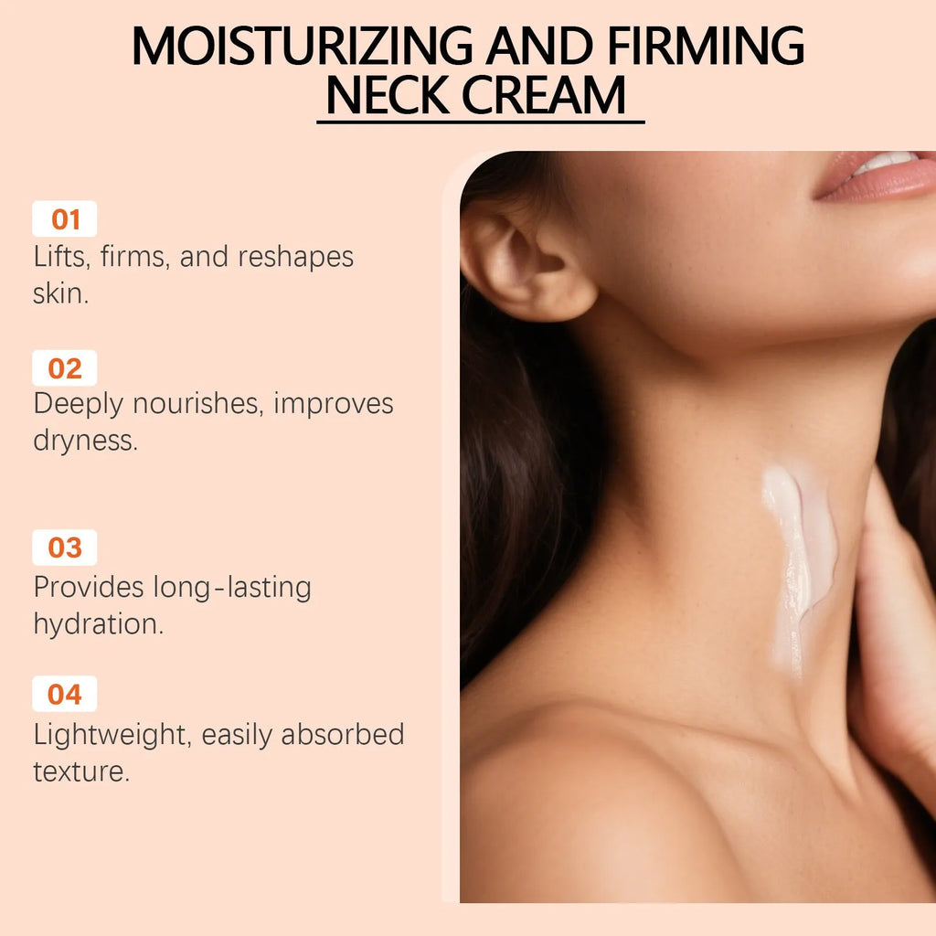 50g daily moisturising neck cream in a compact square jar for contour care.