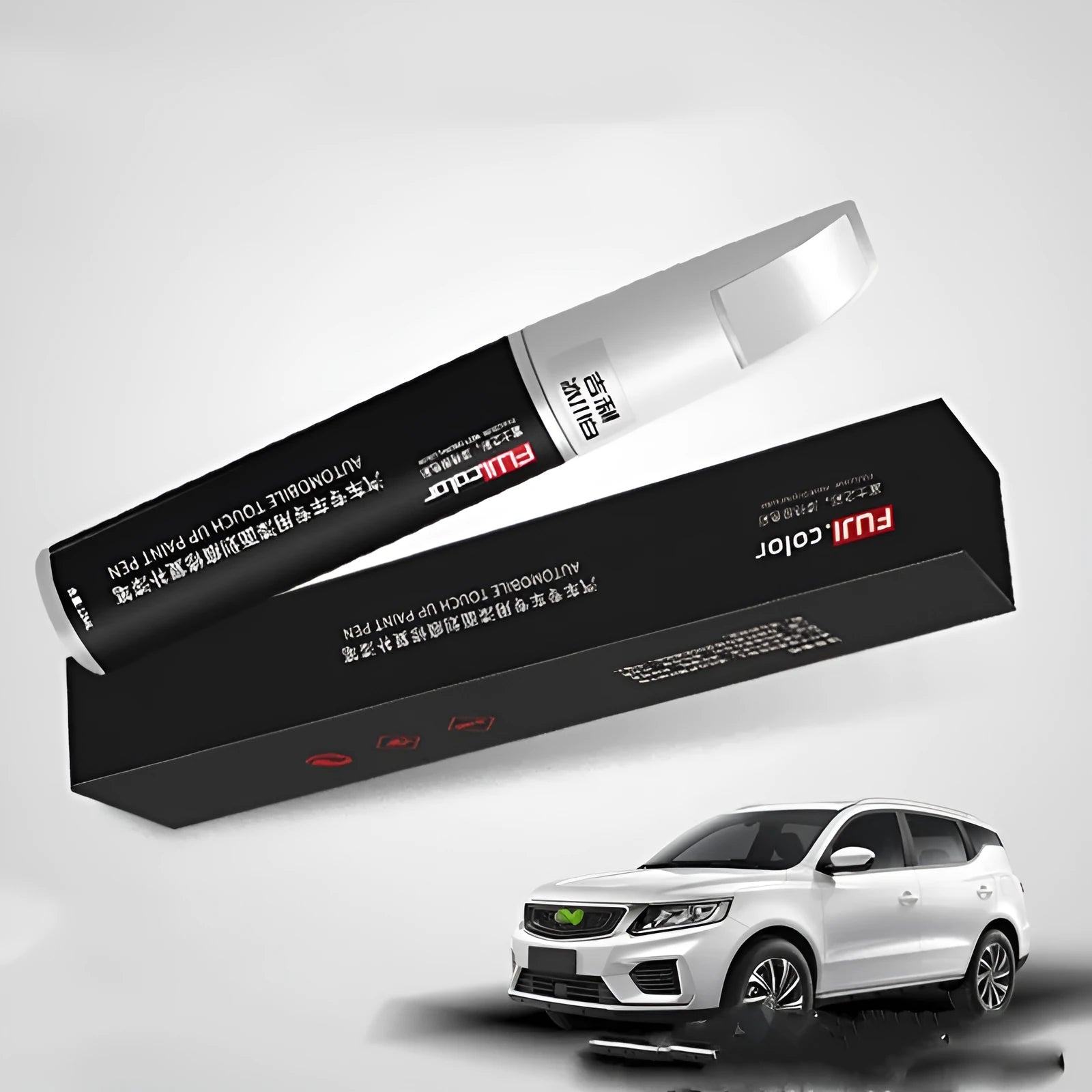 12ml automotive touch-up paint pen with brush tip for car scratch repair