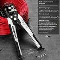 Automatic wire stripping pliers tool for electricians with steel construction