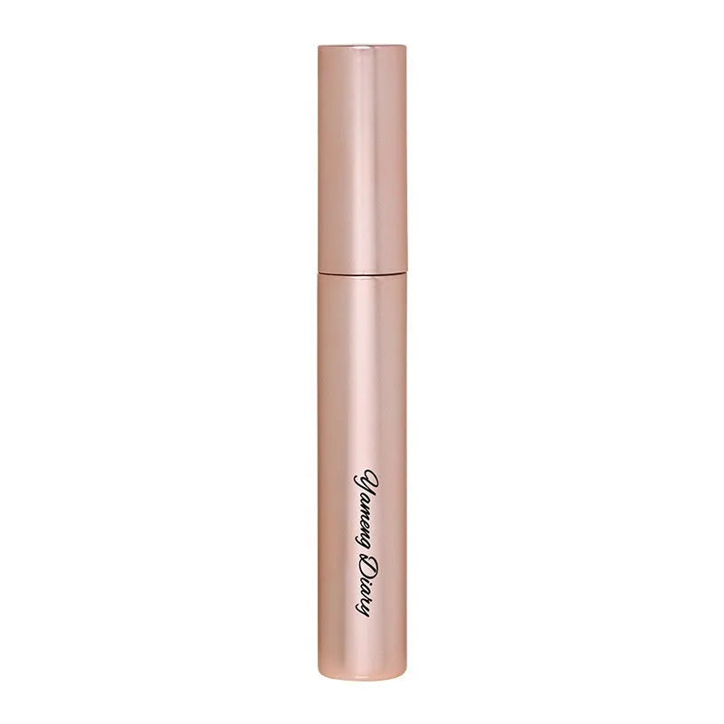 Mascara tube with applicator for long curling lashes in black or brown options