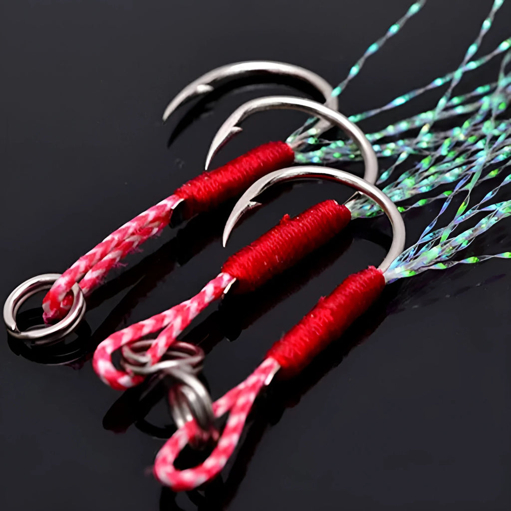 Bright wire iron plate single fishing hook for sea fishing, shown alongside size indicators from No. 9 to 14.