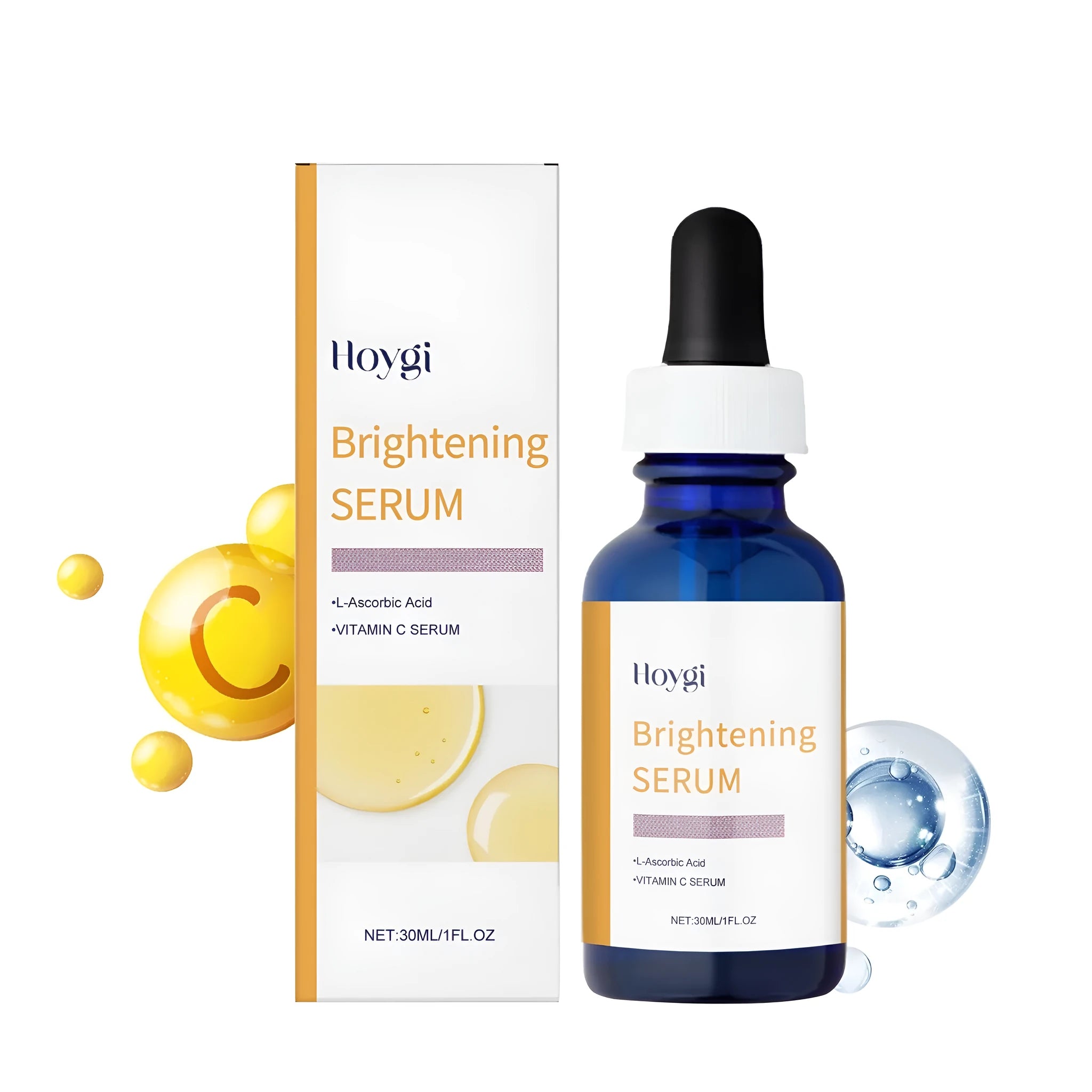 30ml bottle of vitamin C facial serum with ascorbic acid and vitamin E essence