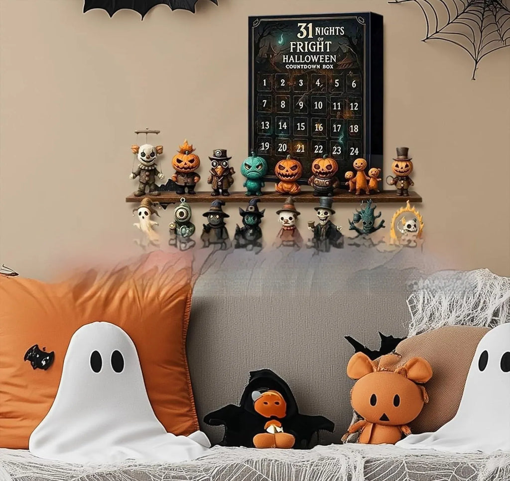 31 night Halloween horror advent calendar box with resin figurine blind boxes