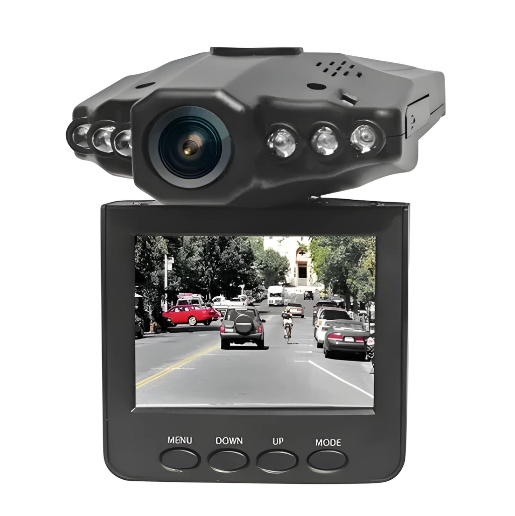 H198 HD car dash camera with infrared lights and 2.4-inch screen for vehicle recording