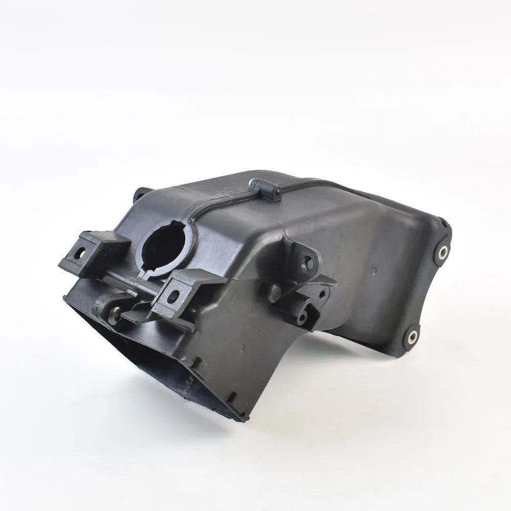 Black breathable tube ventilation pipe for Yamaha motorcycle intake system.