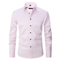 Men's stretch long sleeve work shirt in polyester fibre available in multiple colours and sizes S to 3XL