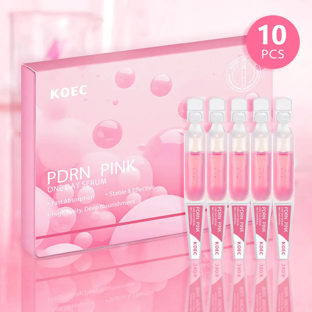 KOEC powder polypeptide disposable face mask 10 pack with latex sheets and essence