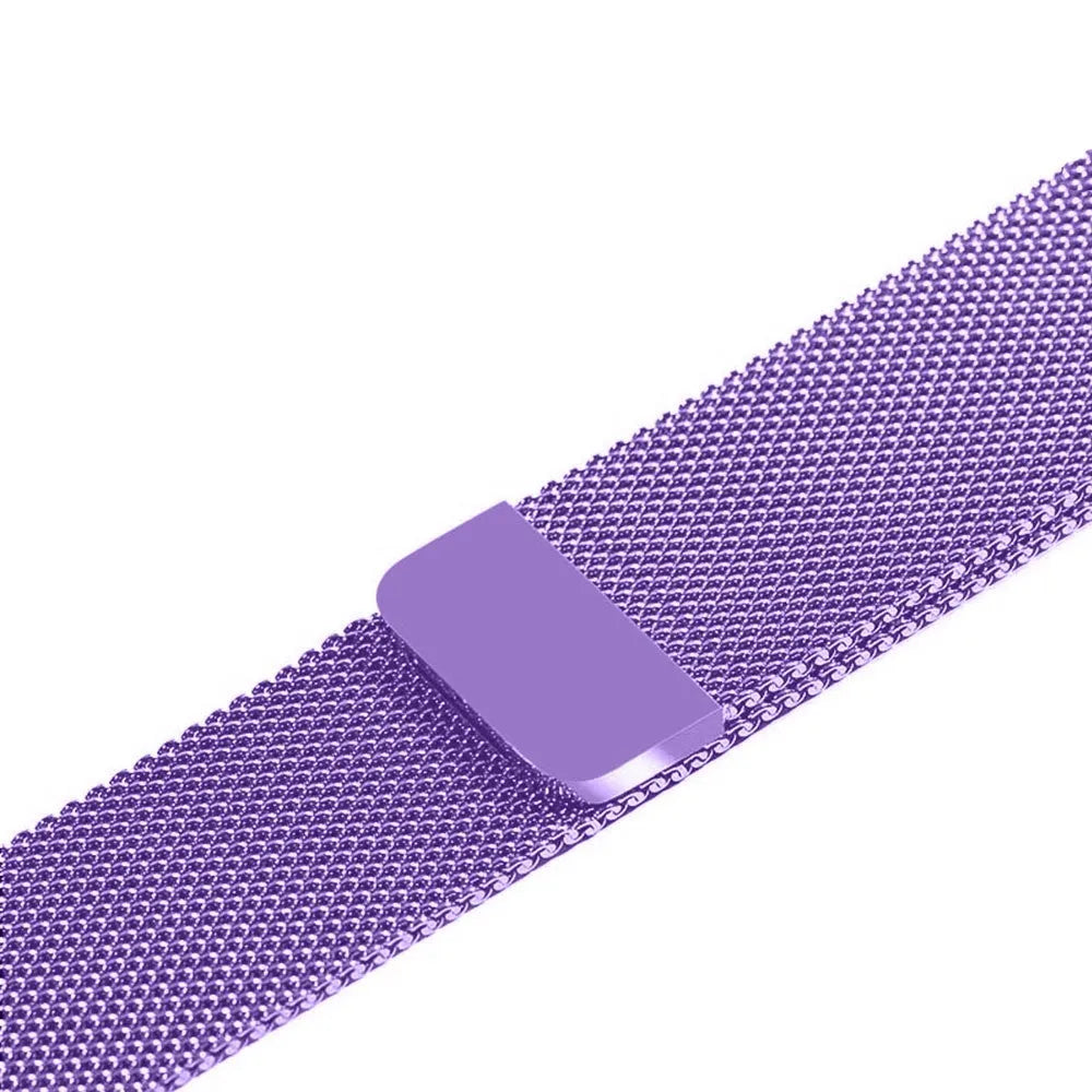 Stainless steel smartwatch strap for 38mm and 42mm watches in silver colour