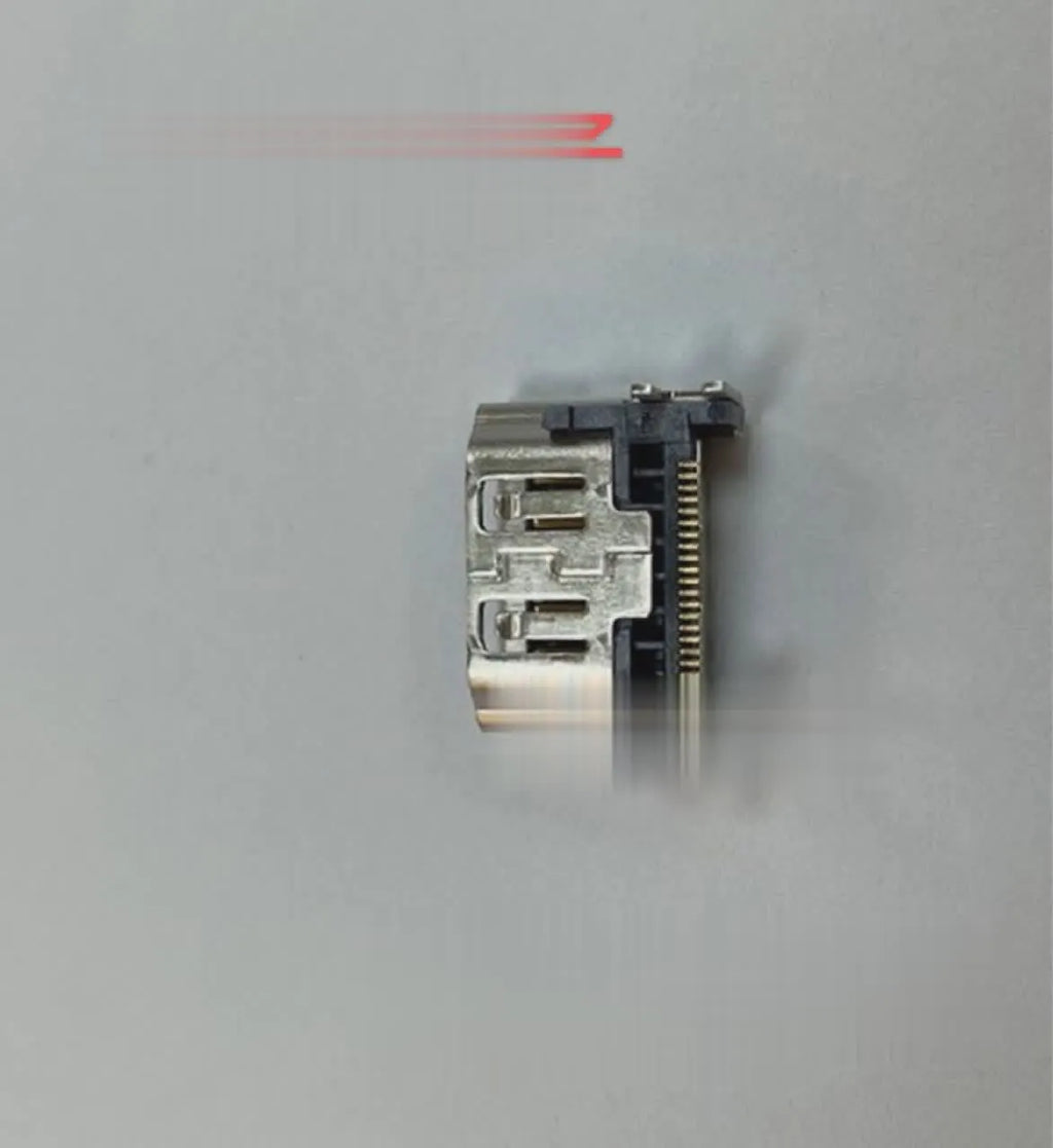 Silver HDMI host interface socket replacement part for gaming console connections
