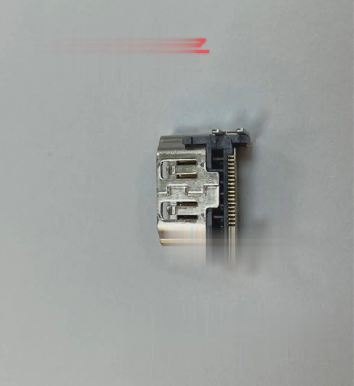 Silver HDMI host interface socket replacement part for gaming console connections