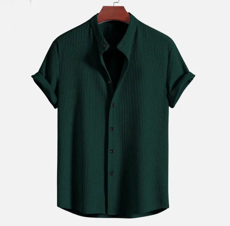 Mens loose short sleeve shirt in multiple colours with Asian sizing options
