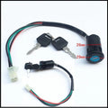 Waterproof electric car door lock for vehicle ignition key starting with plastic construction