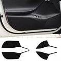 Four-piece carbon fibre protective film set for Tesla Model S front and rear interior door panels
