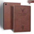 TPU leather clamshell iPad protective case in Brown Elk colour for iPad Pro 11-inch.