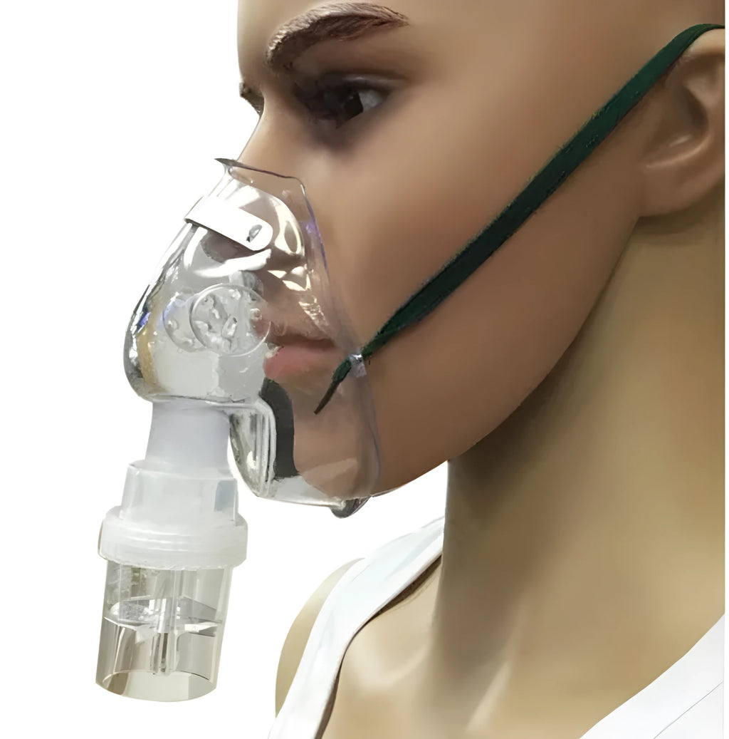 Soft rubber mask aid for securing A-type face masks comfortably behind the ears.