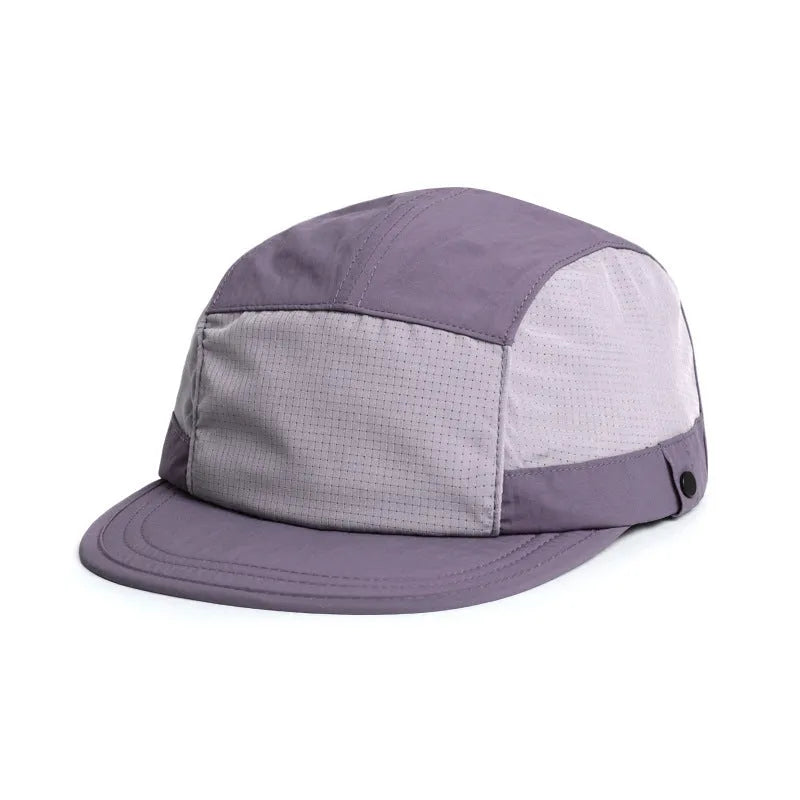 Breathable polyester tongue cap in dome crown style with sunshade function available in multiple colours size M