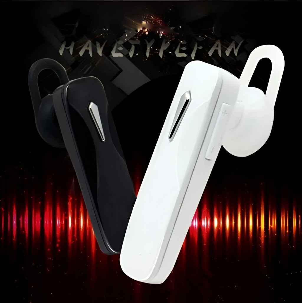 M163 car Bluetooth headset unit in black or white colour with control buttons