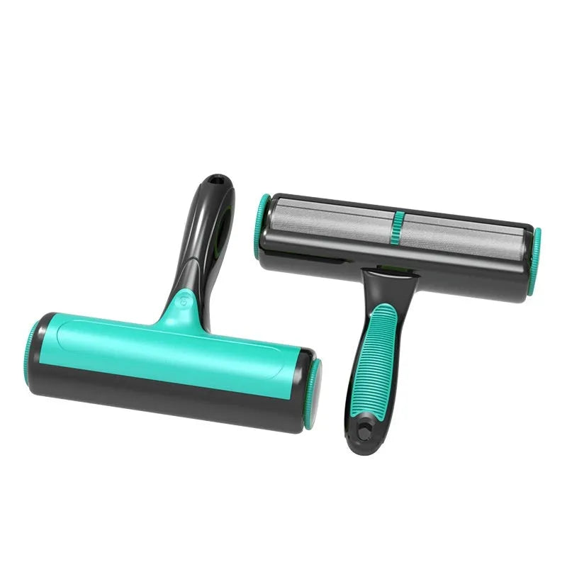 Automatic pet hair lint roller for sofa cleaning in green, blue or grey white colours