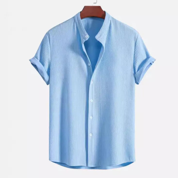 Mens loose short sleeve shirt in multiple colours with Asian sizing options