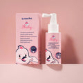 Children's probiotic anticavity teeth cleaning spray in 40ml bottle with strawberry and orange flavour options