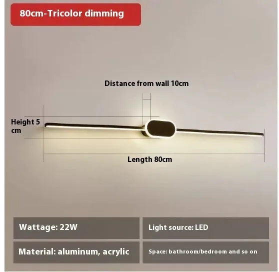 Modern wall-mounted bathroom mirror cabinet with integrated LED makeup lights around the edge.