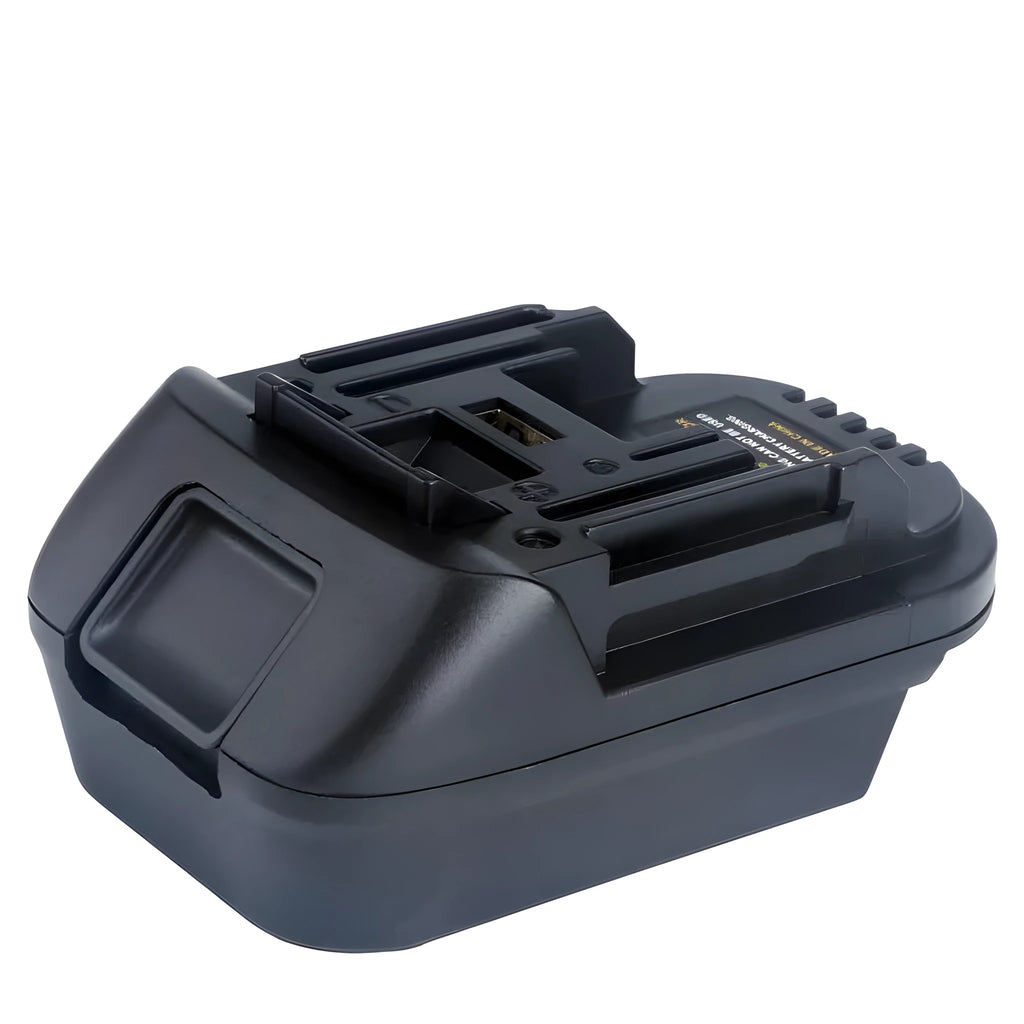 Black Milwaukee DM18M to Makita H99F battery adapter, 125 cm long