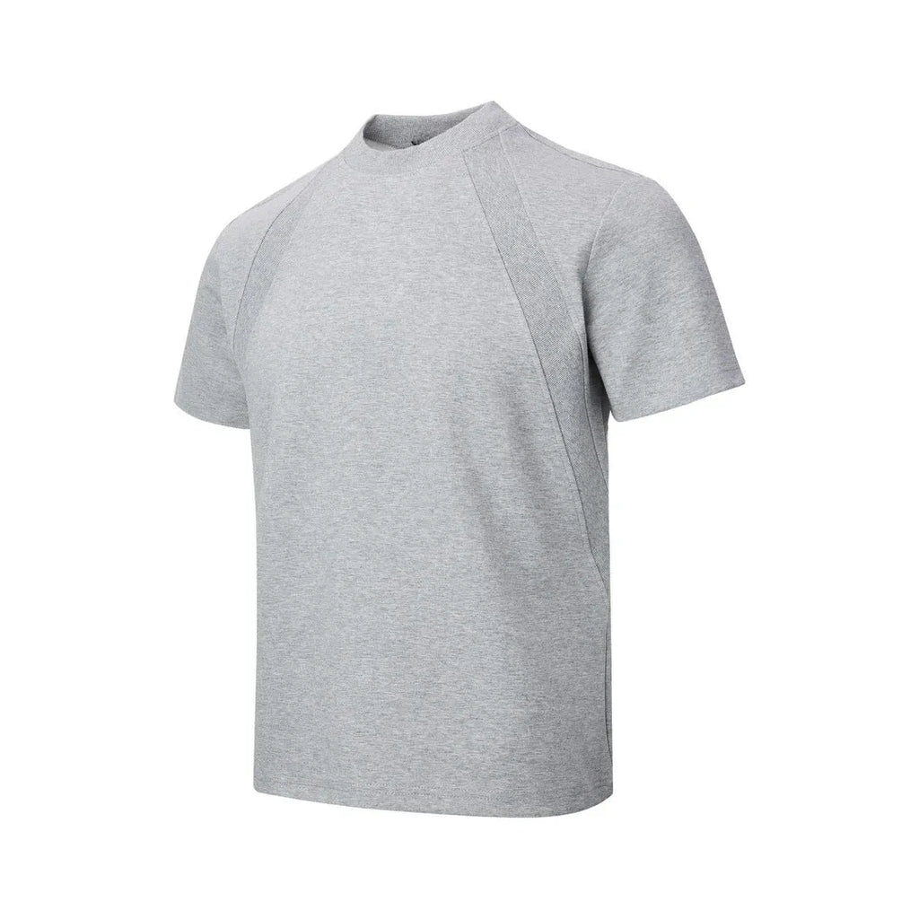 Loose fit short sleeve top with air layer stitching in polyester fibre