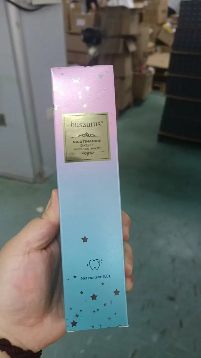 Nicotinamide dazzling white toothpaste 100g tube for adult oral care