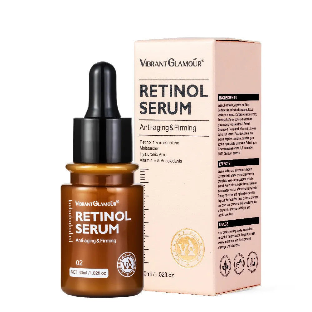 30g Retinol facial serum bottle for reducing dry lines and fine lines