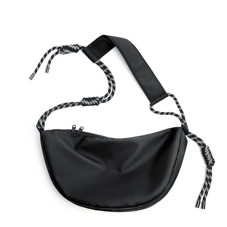 Men's large capacity nylon messenger bag in urban simplicity style