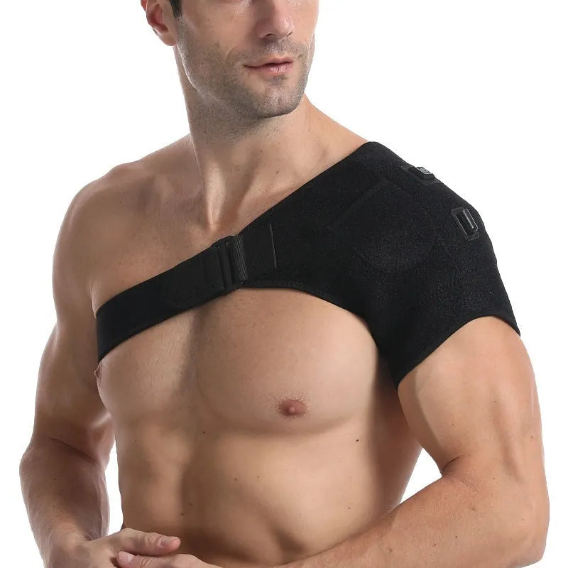 Electric heating USB shoulder pad with plug-in connector