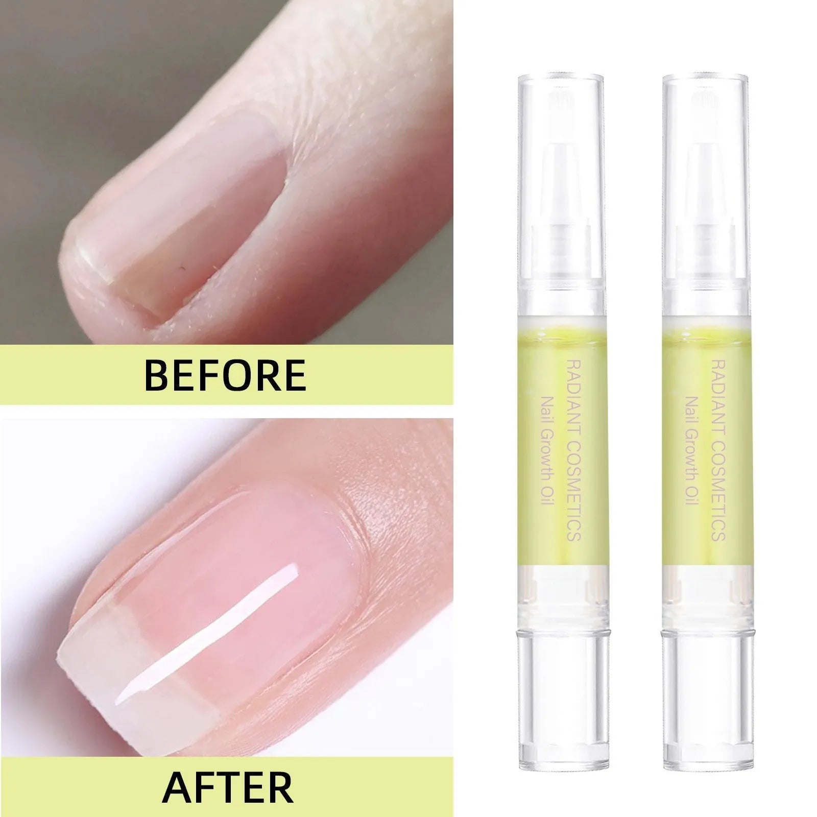 3ml nail growth treatment oil bottle for wash-free nail care