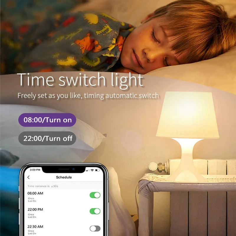 Smart GU10 LED spotlight bulb with RGBCCT colour changing and compact 50x55mm dimensions