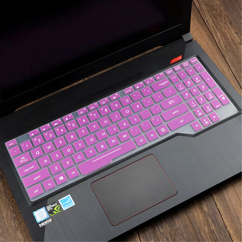 ASUS Flight laptop keyboard protective film cover in multiple colour options on a laptop.