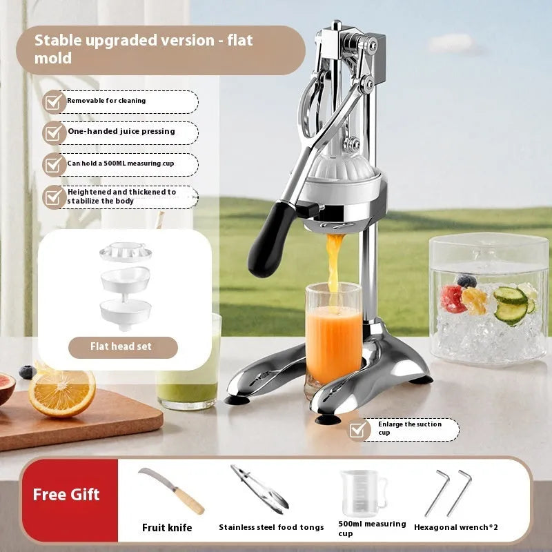 480mm manual stainless steel and plastic orange juicer with hand press lever