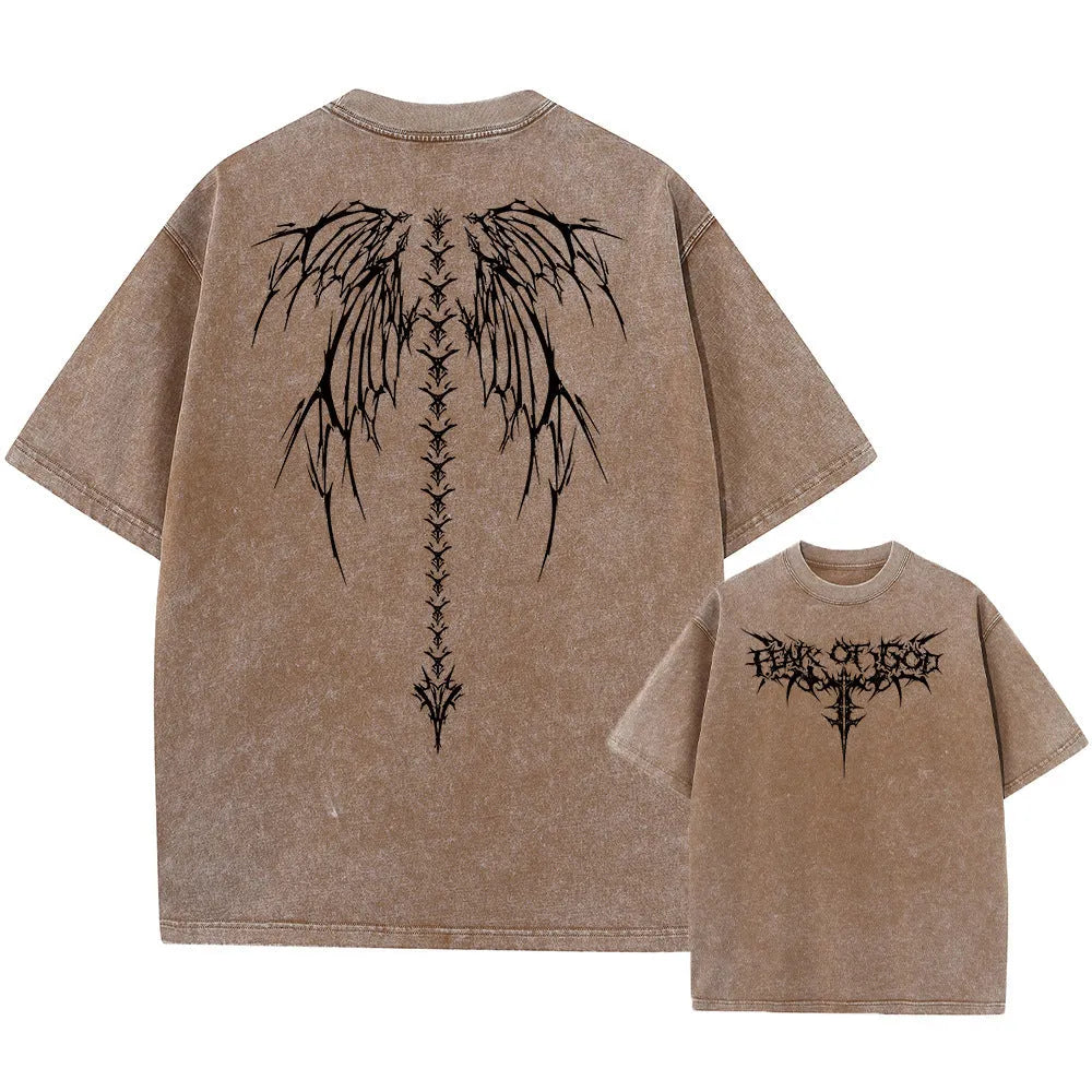 Men's oversized loose fit cotton t-shirt with drop-shoulder short sleeves in various colours