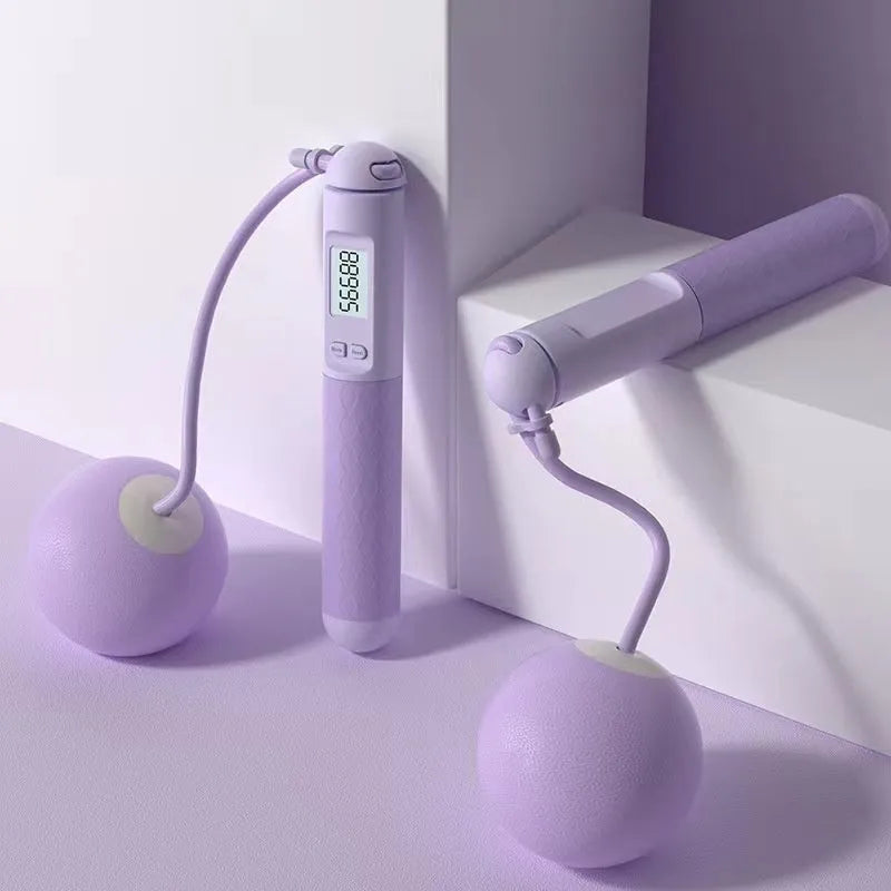 ABS fitness skipping rope with bearing mechanism in multiple colour and cord style options