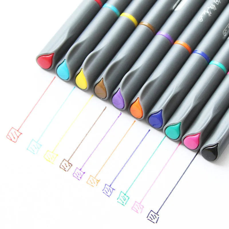 Hook line technical drafting pen with 0.38mm tip and 15.8cm barrel for architectural and broadcast applications