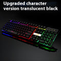 Industry gaming keyboard glowing USB cable with RGB backlighting in white and black colour options