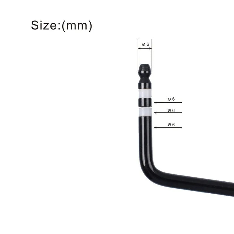 Guitar tremolo bar in black, blue, gold, or silver chrome finish with metal construction