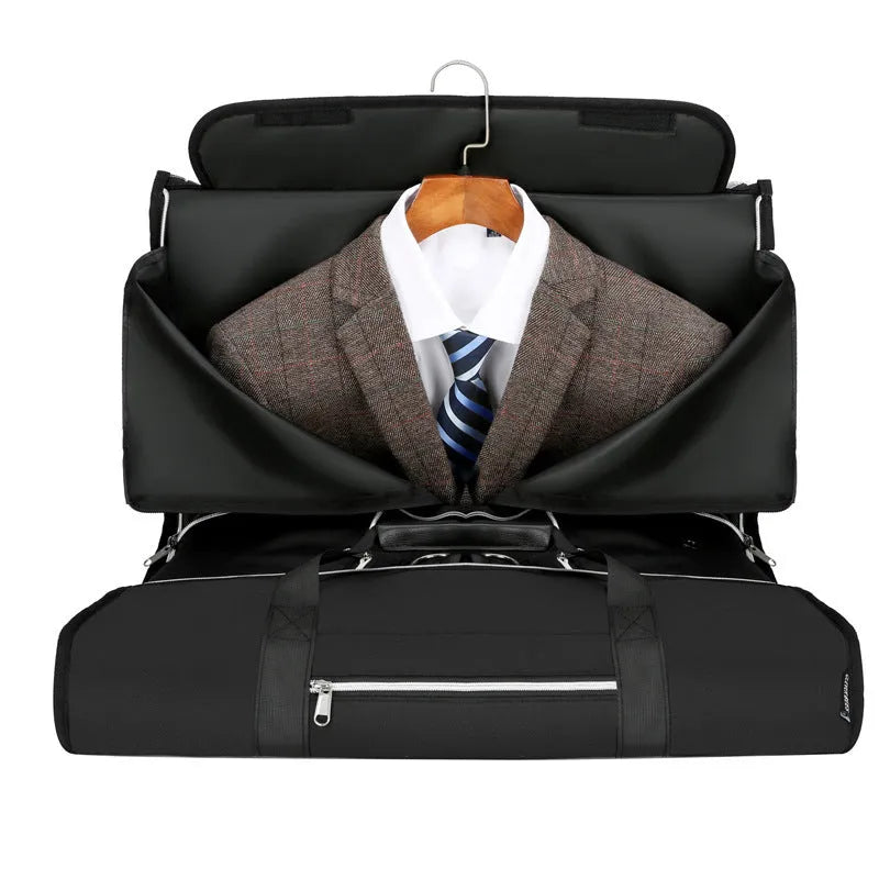 Oxford cloth multipurpose storage bag in grey with breathable lining and separate compartments.