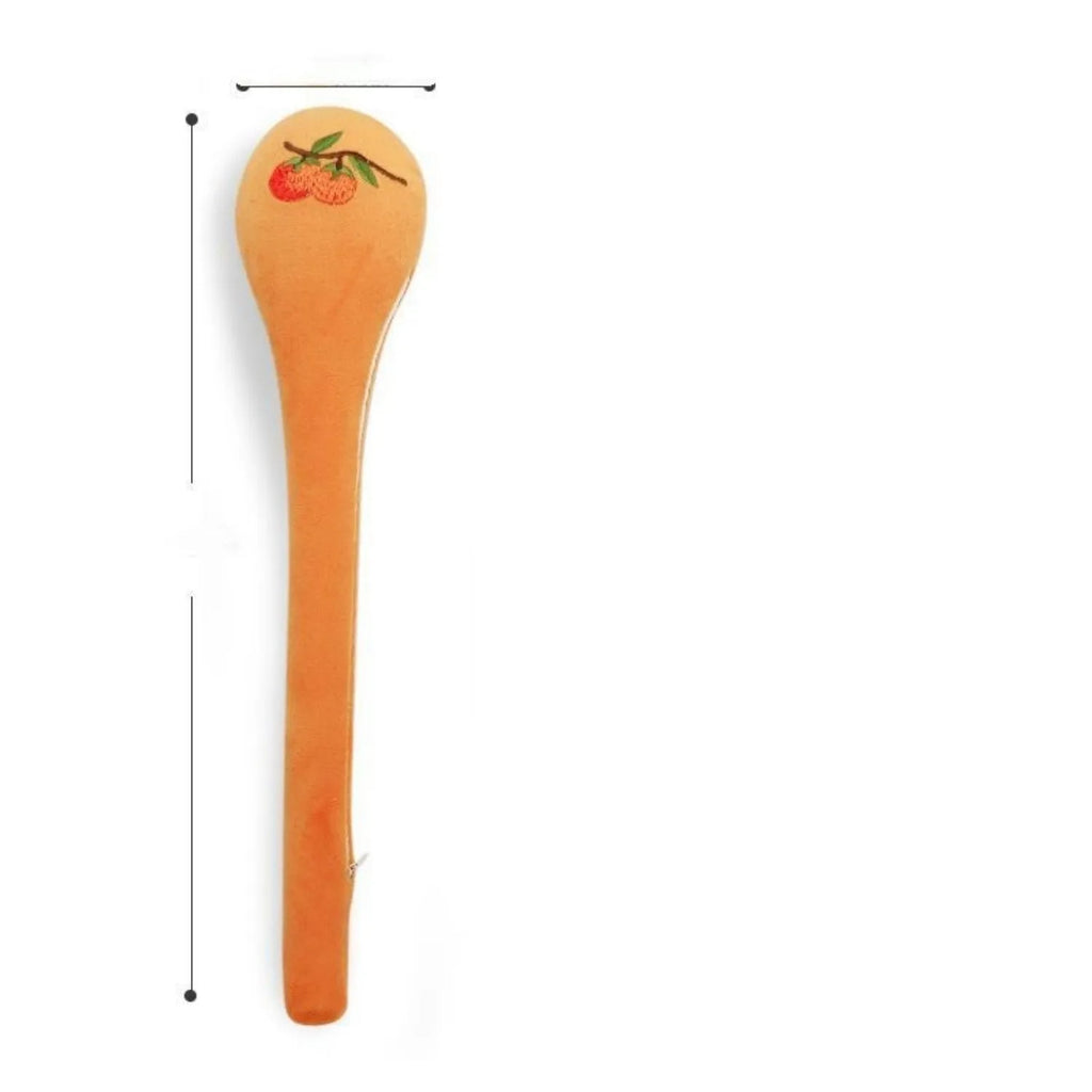 48 cm persimmon coloured back percussion massage stick with zipper detail