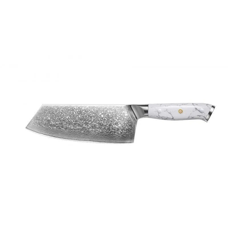 Damascus pattern VG10 steel chef knife with 21cm blade and 11cm handle