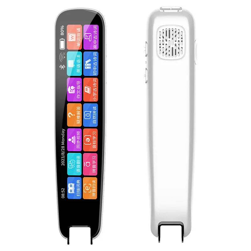 Dark grey universal talking pen for offline English scanning and translation practice