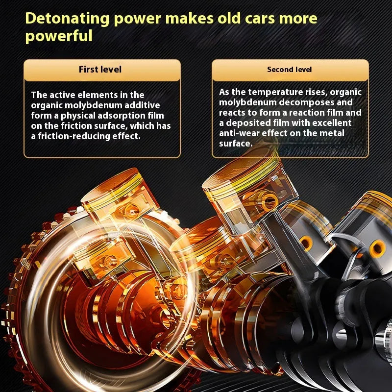 60ml engine oil anti-wear additive bottle with white cap for vehicle maintenance