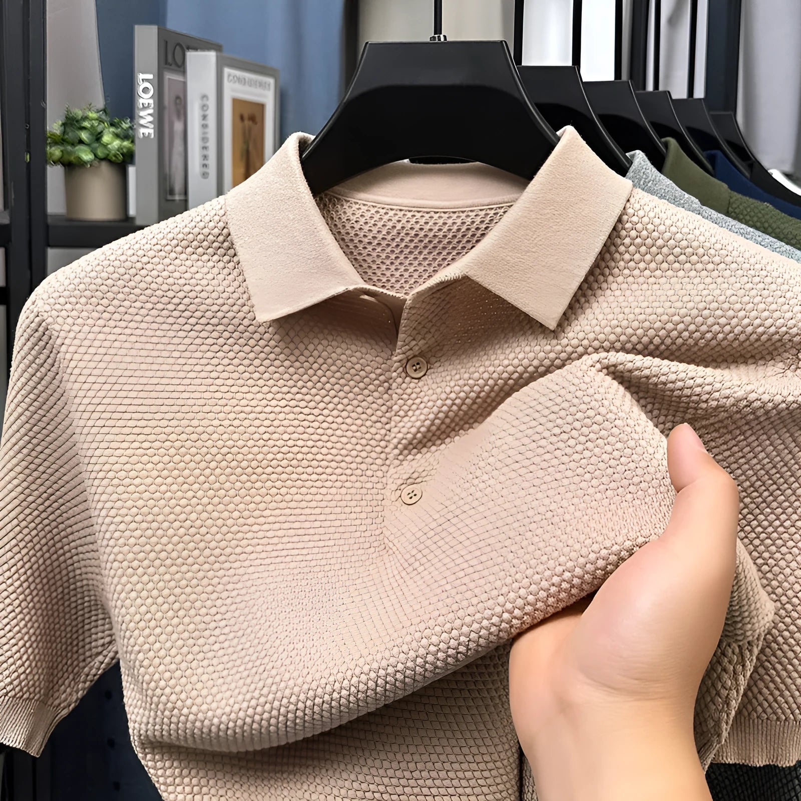 Men's loose fit short sleeve cotton sweater pullover in various colours