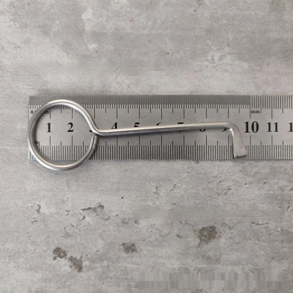 Two alloy wrench tools from a portable universal family toolkit set on a white background.