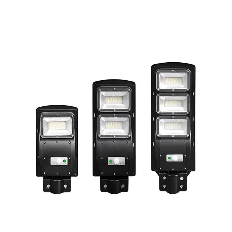 60W integrated solar street light with remote control for outdoor garden and pathway lighting