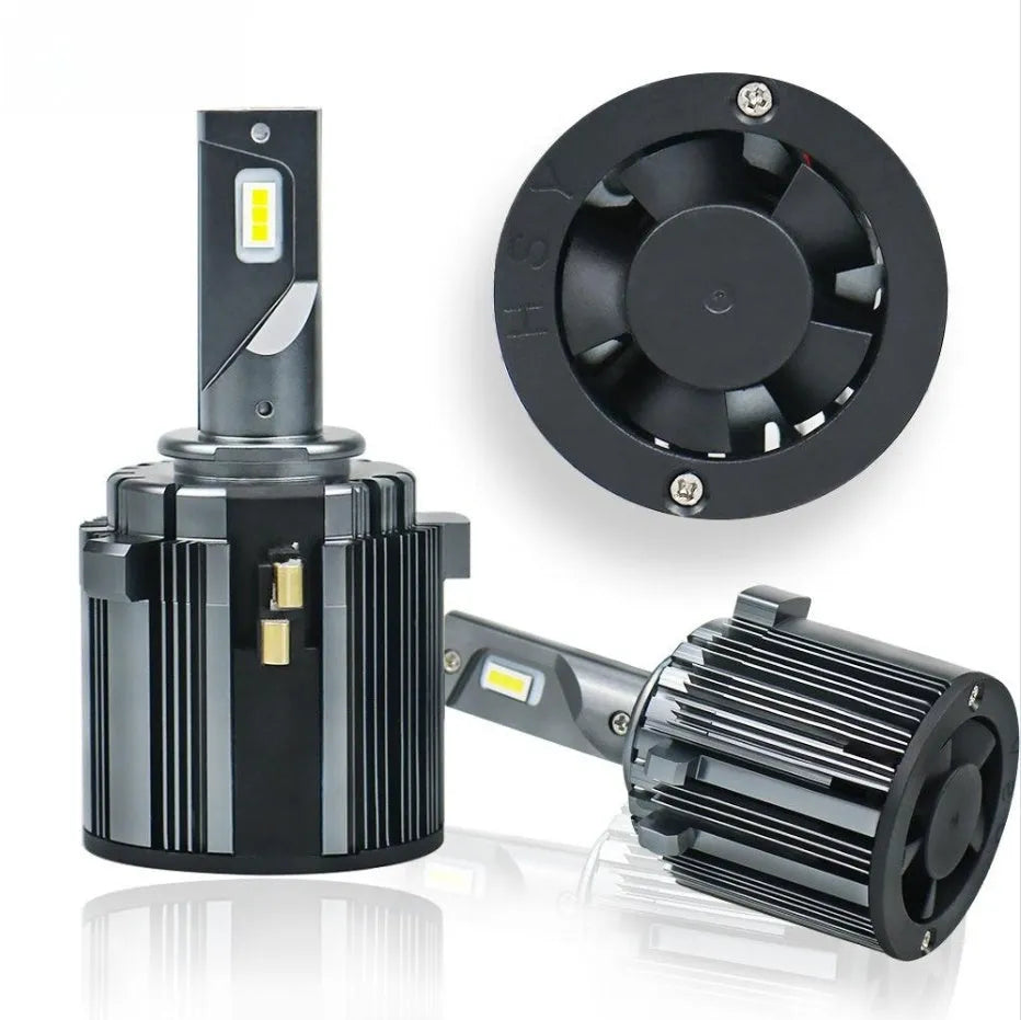 Volkswagen Golf 7 LED headlight bulb kit with aviation aluminium housing for low beam upgrade