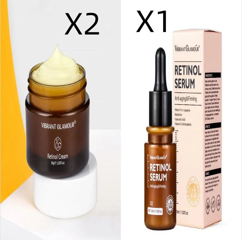 30g Retinol facial serum bottle for reducing dry lines and fine lines